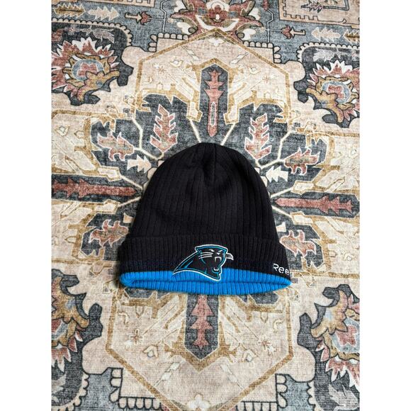 Carolina Panthers NFL Reebok On Field Beanie Winter cap - Picture 1 of 6